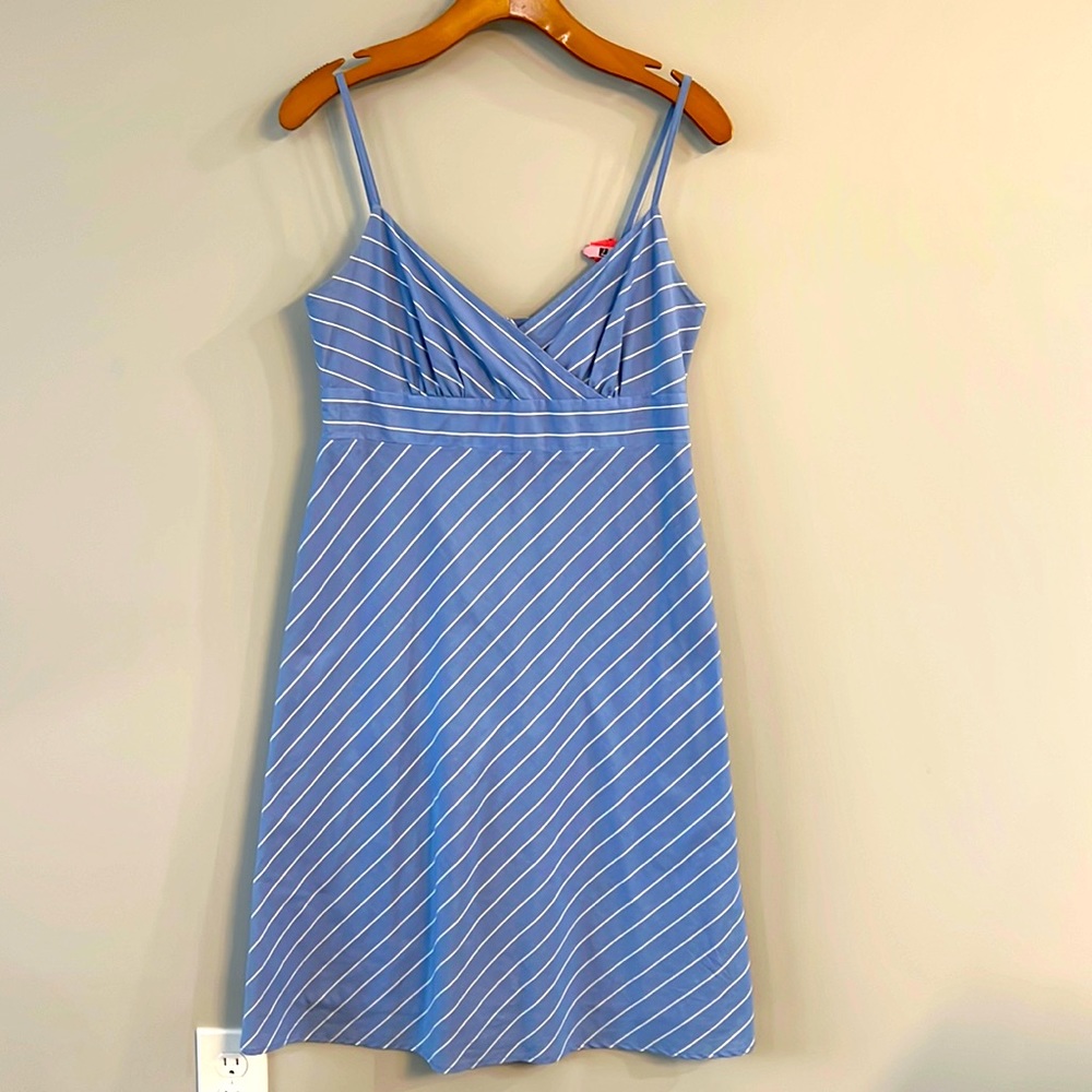 Vintage JCrew Blue with Strip Cotton Dress